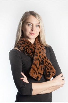 Possum fur scarf - spotted